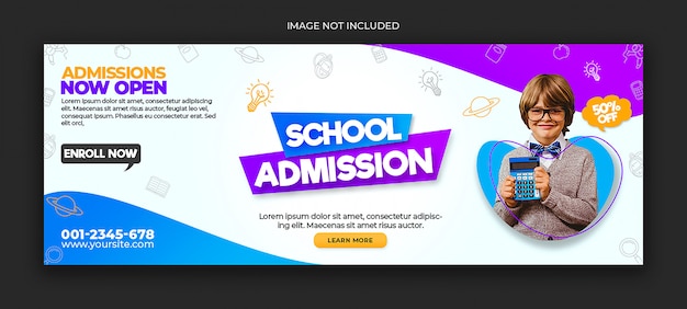 Kid school admission cover