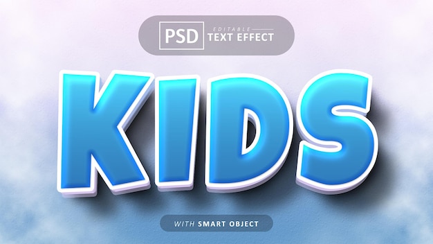 Kids cartoon style text effect