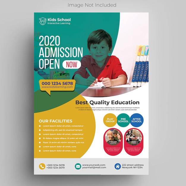 Kids Education Flyer Template