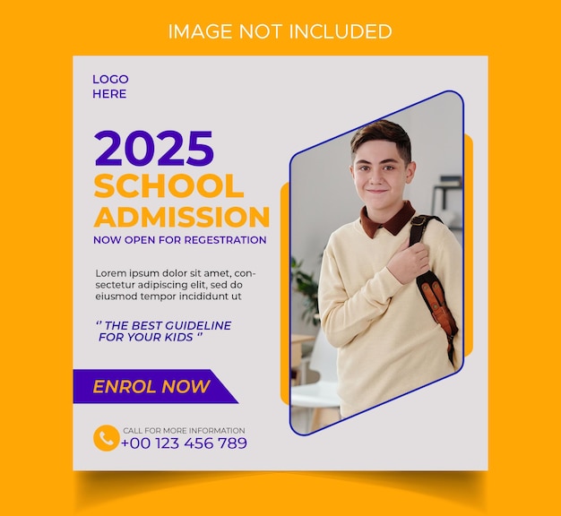 Kids Education Social Media Instagram Post Banner Template