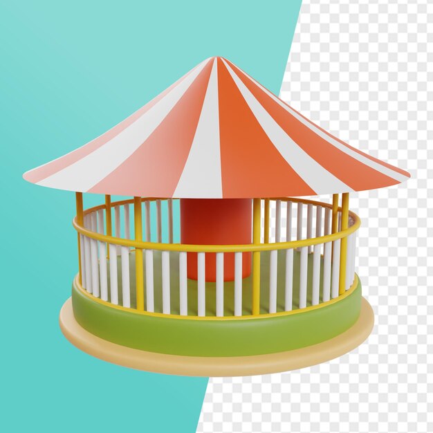 Kids playground 3d icon render clipart