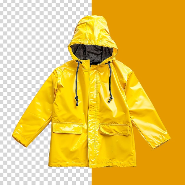 PSD kids raincoat png isolated on transparent background