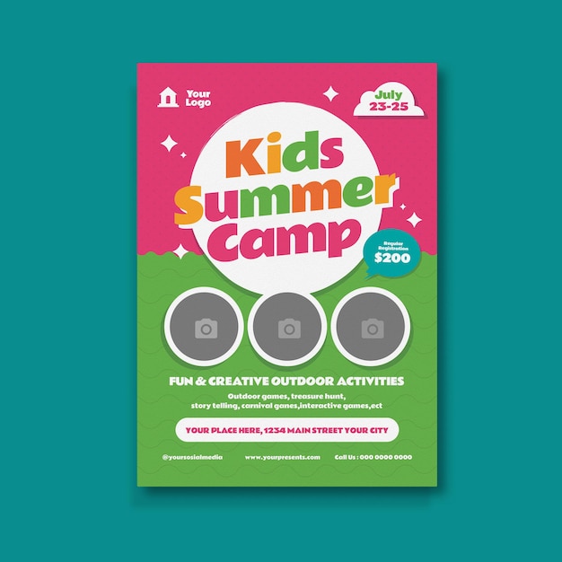 Kids Summer Camp Flyer