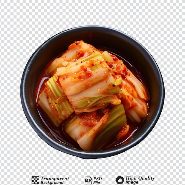 PSD kimchi isolated on transparent background