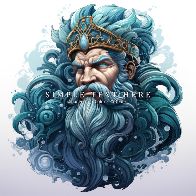 PSD king of the seas poseidon greek god of the oceans