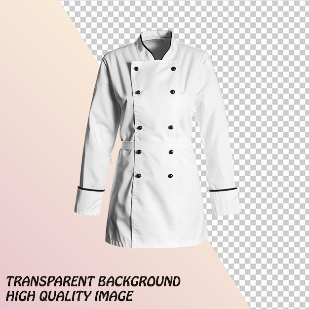 PSD kitchen apron for males and females isolated on transparent background psd file