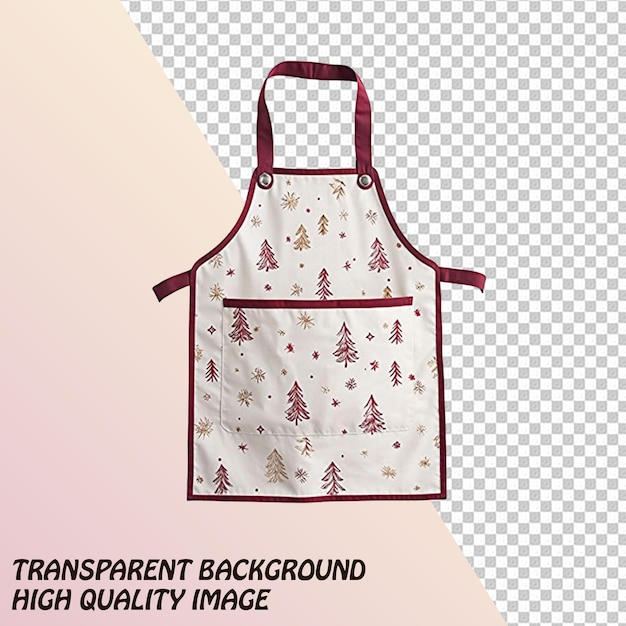 Kitchen Apron for Males and Females Isolated on Transparent Background PSD File