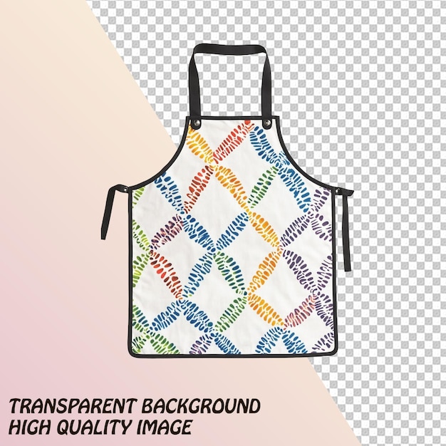 PSD kitchen apron for males and females isolated on transparent background psd file