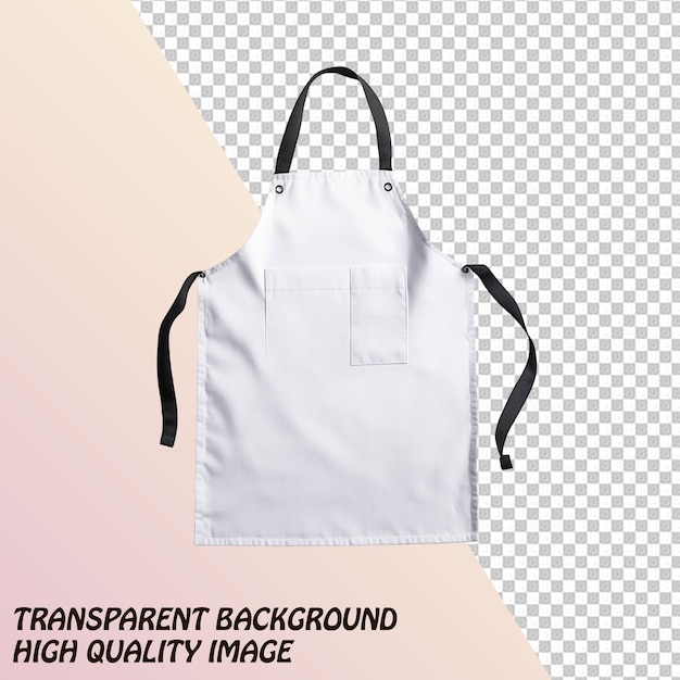 PSD kitchen apron for males and females isolated on transparent background psd file