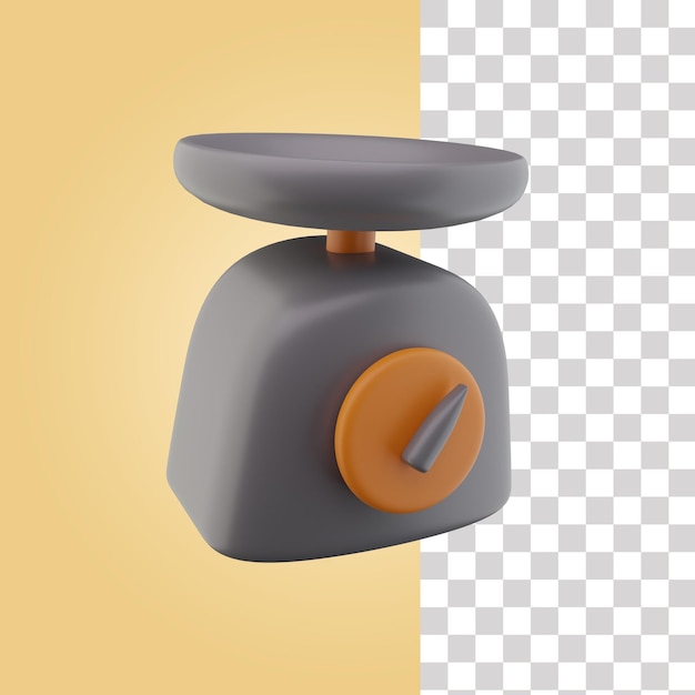 Kitchen scale 3d icon