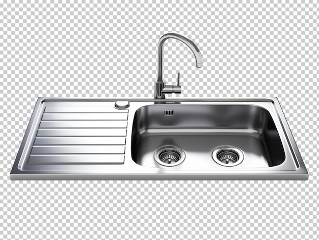 PSD kitchen sink on transparent background