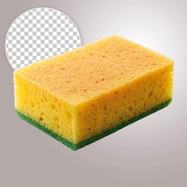 PSD kitchen sponge on the white table