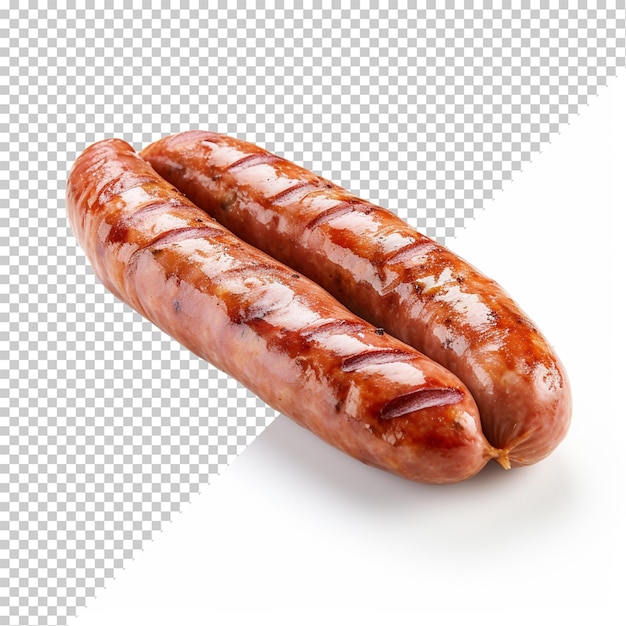 Knackwurst isolated on transparent background