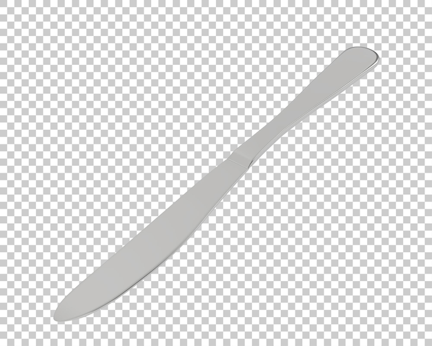 Knife on transparent background 3d rendering illustration