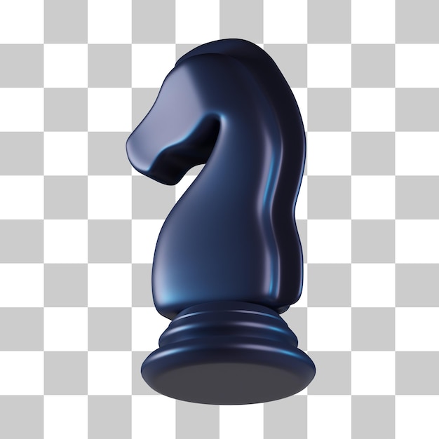 Knight Chess Piece 3D Icon