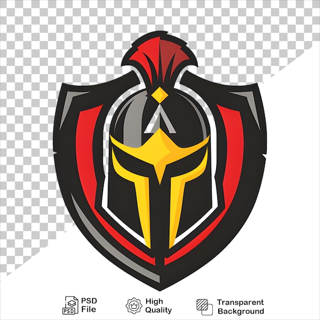 PSD knight mascot logo with helmet for branding