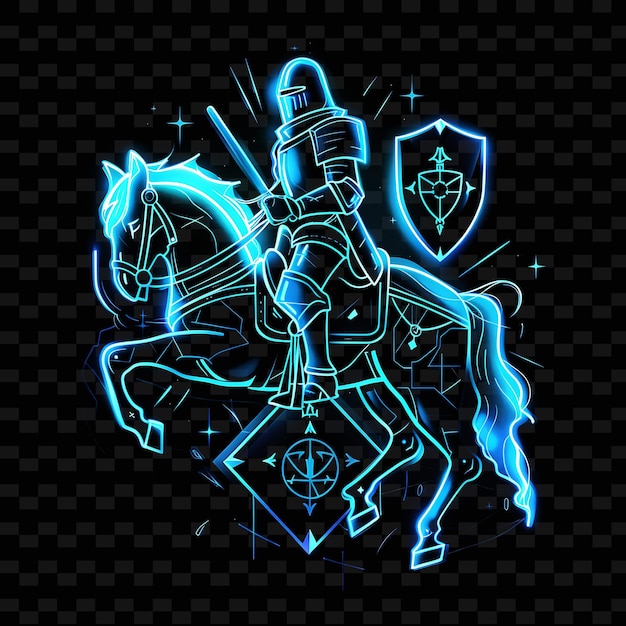 PSD a knight with a shield and shield with a shield and shield on it