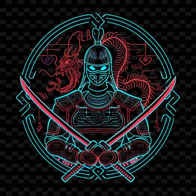 PSD a knight with a sword and shield with a dragon on the background