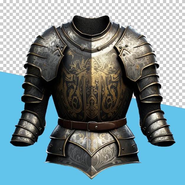 Knights armor isolated object transparent background