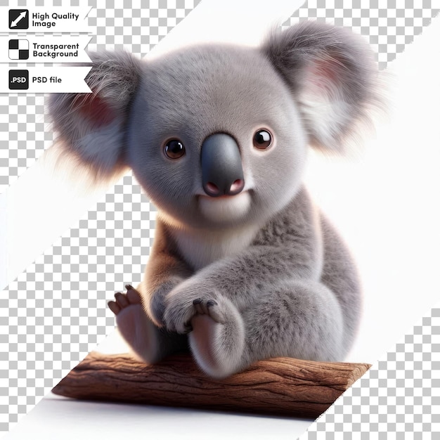 a koala bear with a label that says koala on it