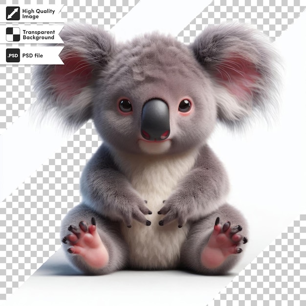 a koala bear with a sign that says quot koala quot