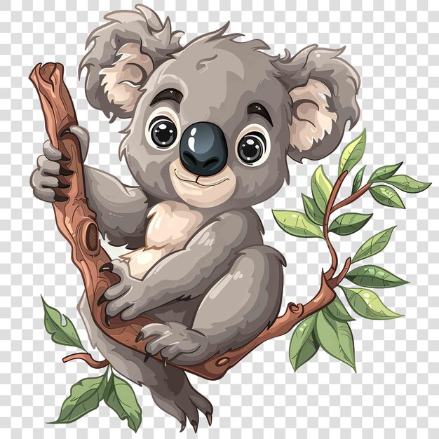 PSD koala transparent background watercolor cliparton transparent background