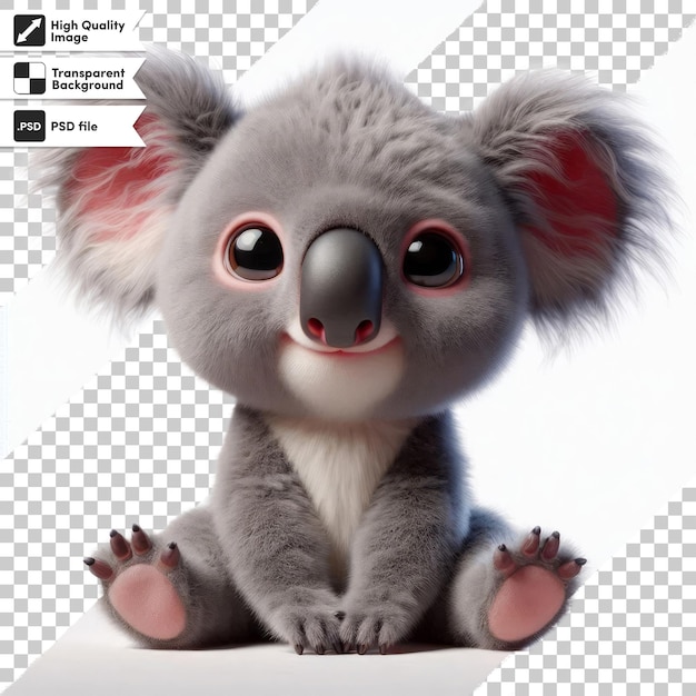 a koala with the word koala on it