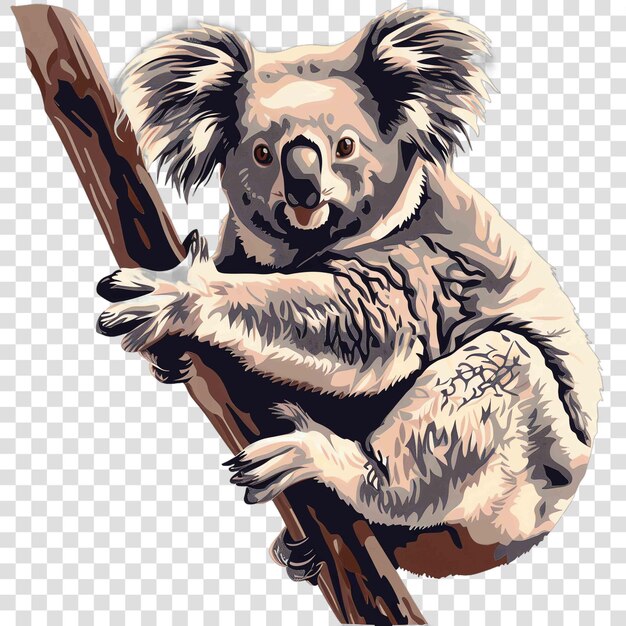 PSD koalas transparent background vector element