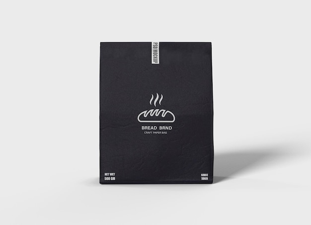 Kraft Paper Bag Mockup for Bread