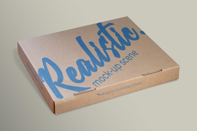 Kraft Paper Box Packaging Mockup