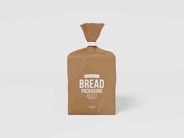 Kraft Paper Bread Packaging Mockup