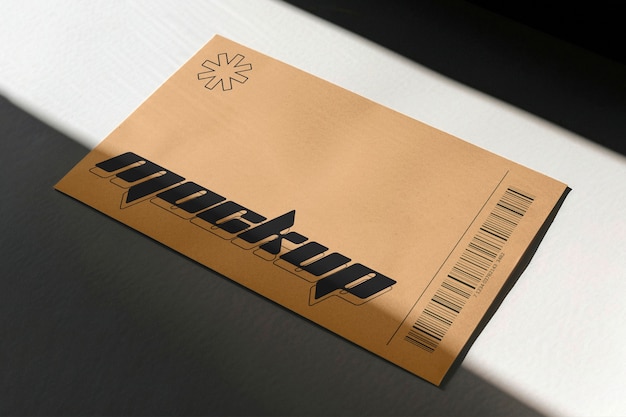 Kraft paper envelope mock-up design