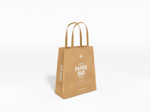 Kraft Paper Shopping Bag Branding Mockup