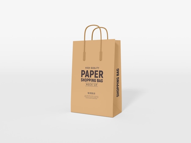 Kraft Paper Shopping Bag Branding Mockup