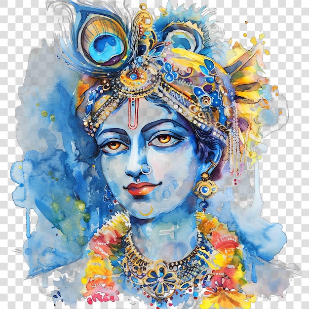 PSD krishnas jewelry clipart for janmashtami holiday