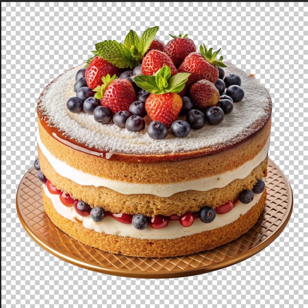 PSD kuchen isolated on transparent background