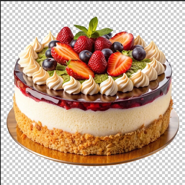 PSD kuchen isolated on transparent background