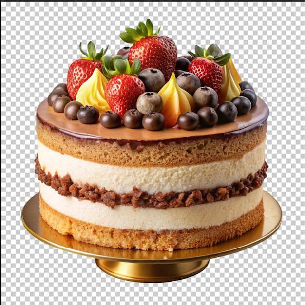 PSD kuchen isolated on transparent background