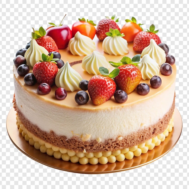 PSD kuchen isolated on transparent background