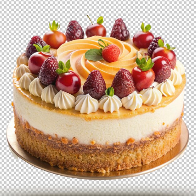 PSD kuchen isolated on transparent background