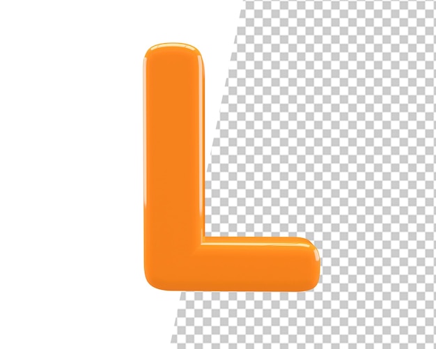 l letter logo 3d gold