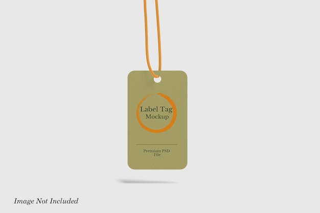 Label tag mockup Premium PSD