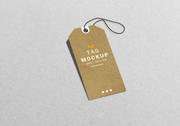 Label Tag Mockup Template