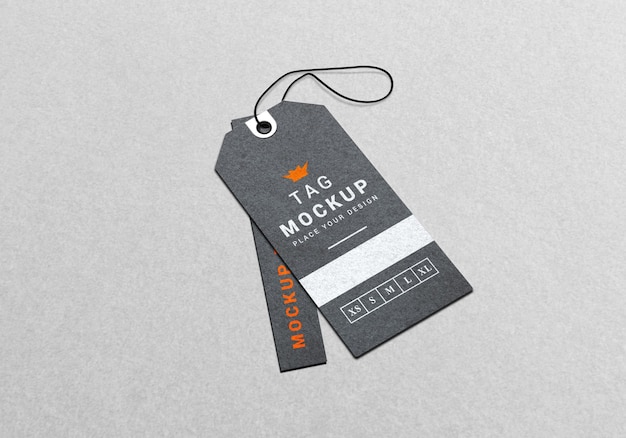 Label Tag Mockup Template