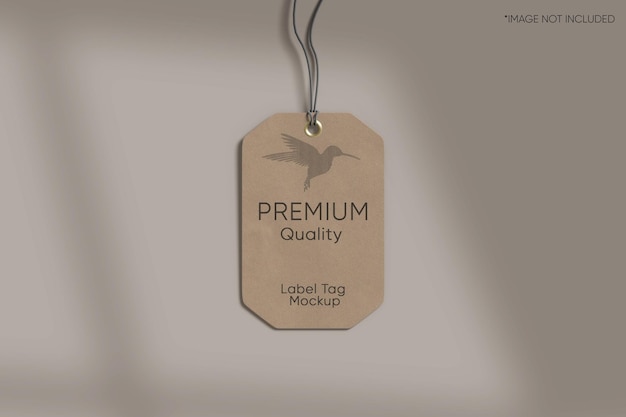 Label tag mockup