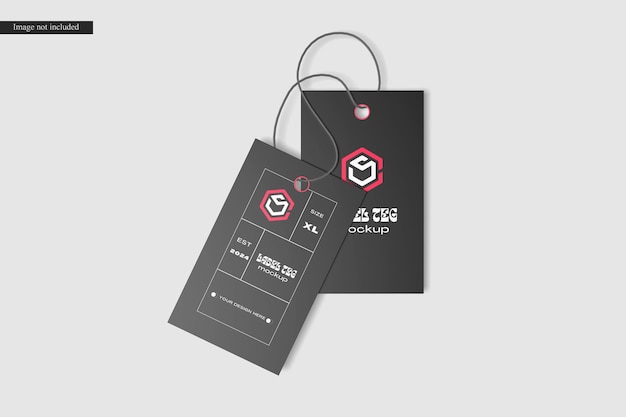 Label tag mockup