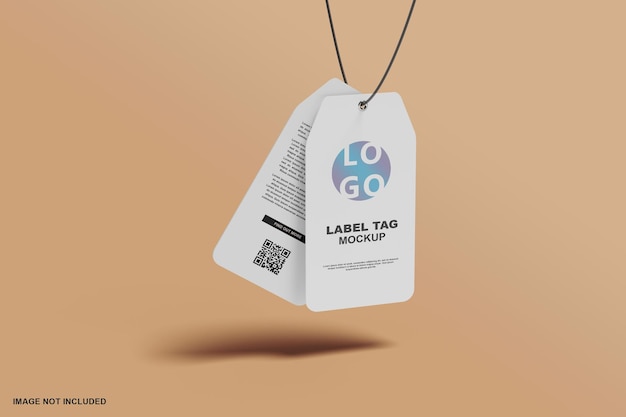 Label tag mockup