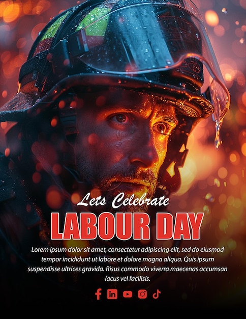 Labor Day Festivities Customizable Invitation Flyer Template