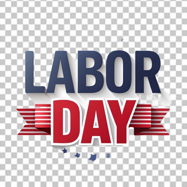 Labor day on white background