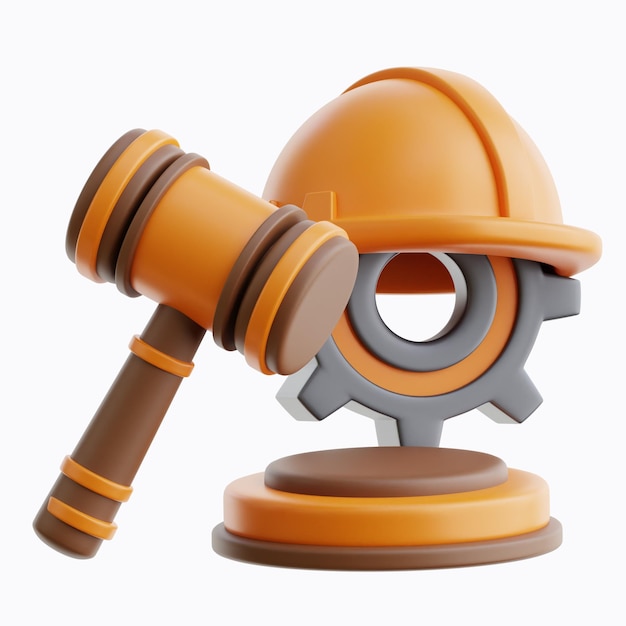 Labor Regulation 3D Icon Illustrations